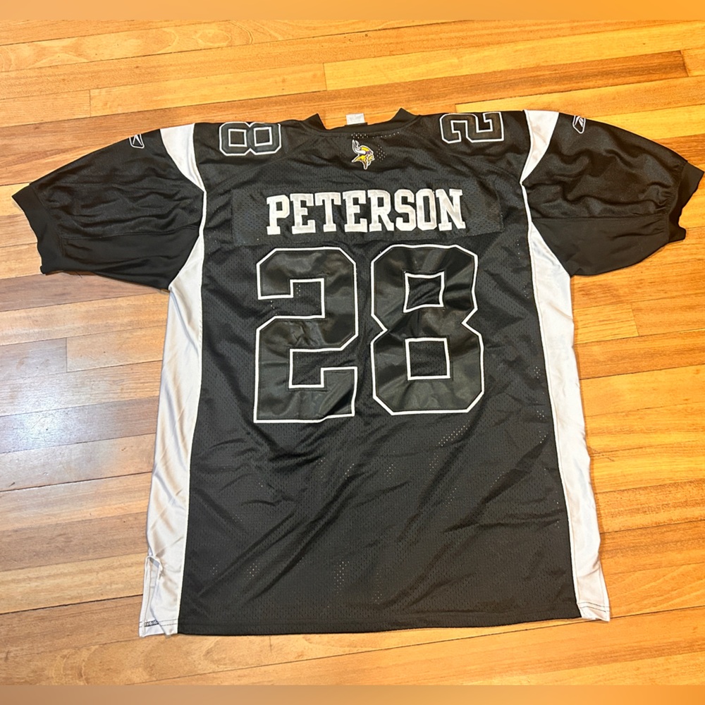 Adrian Peterson Minnesota Vikings Black Stitched NFL Reebok Jersey  Sz. 54 (H13)